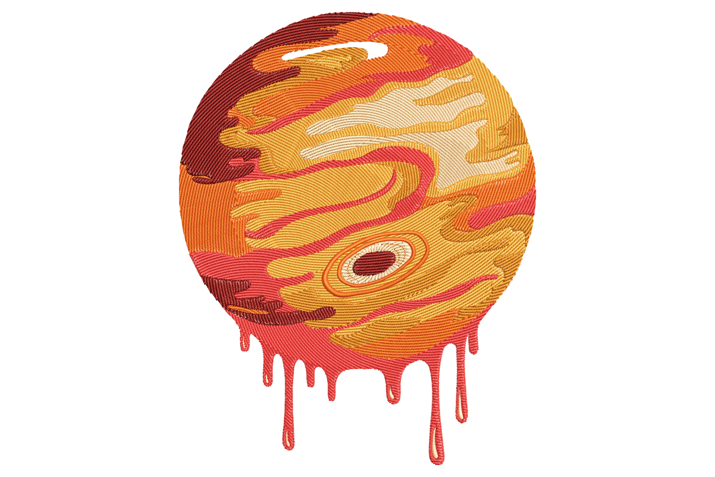 Whimsical Planet Embroidery Design