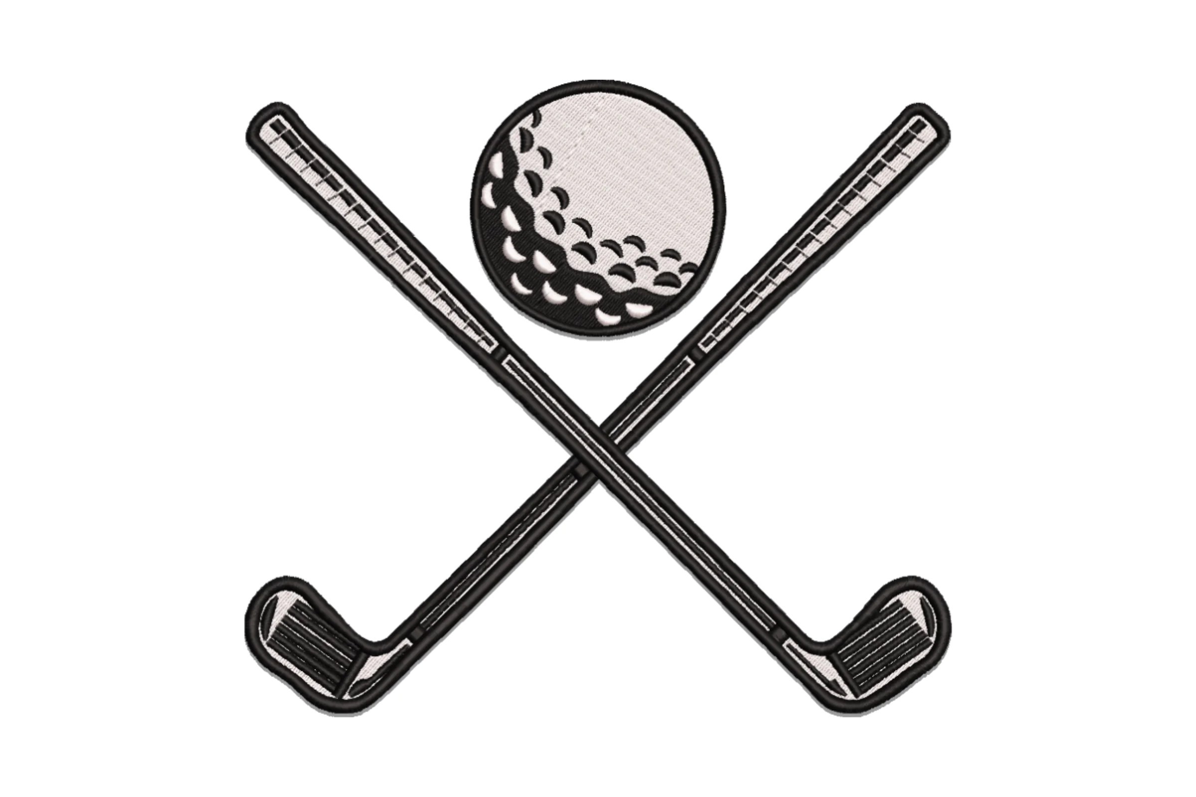 Golf Club Embroidery Design File