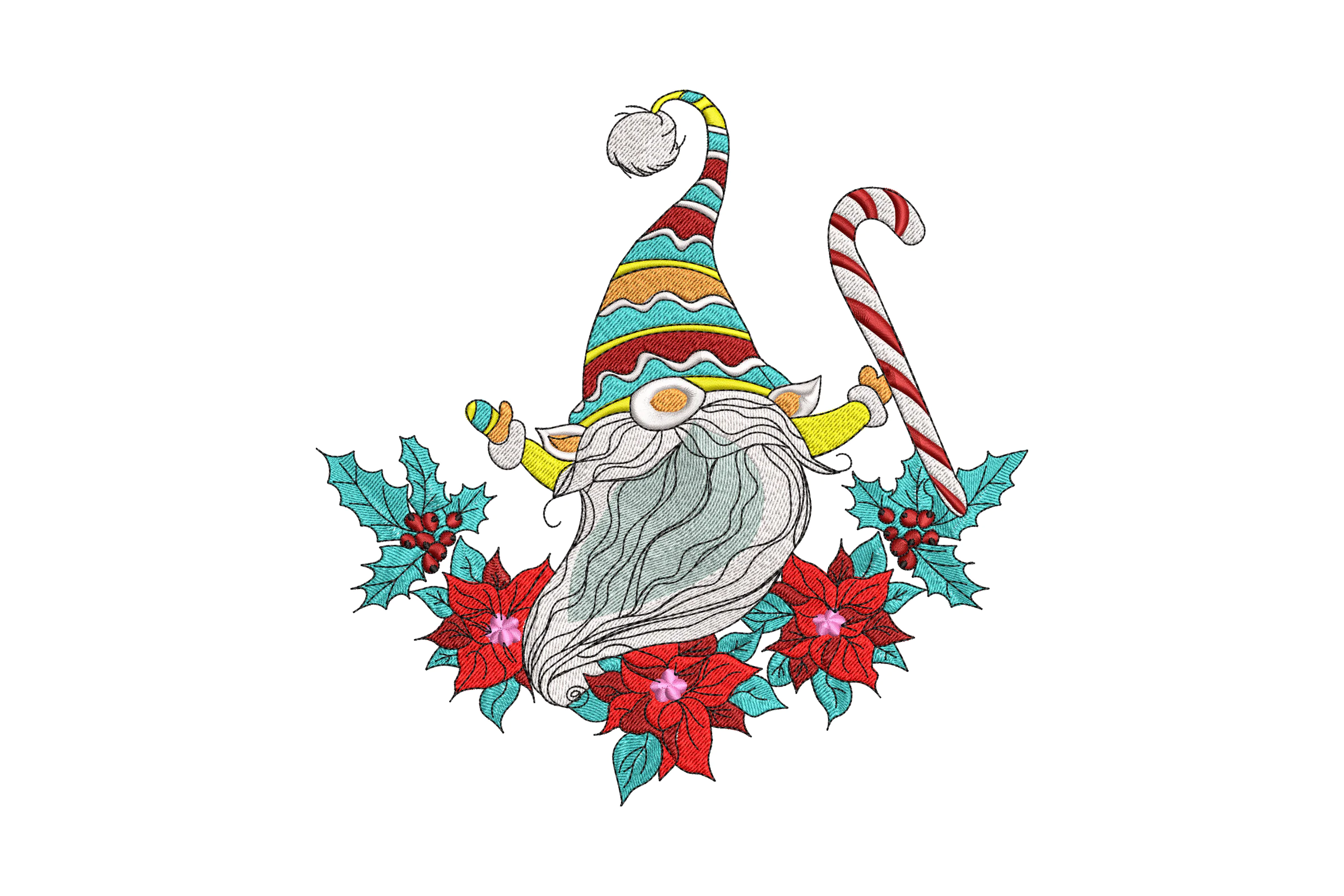 Christmas Gnome Embroidery Design