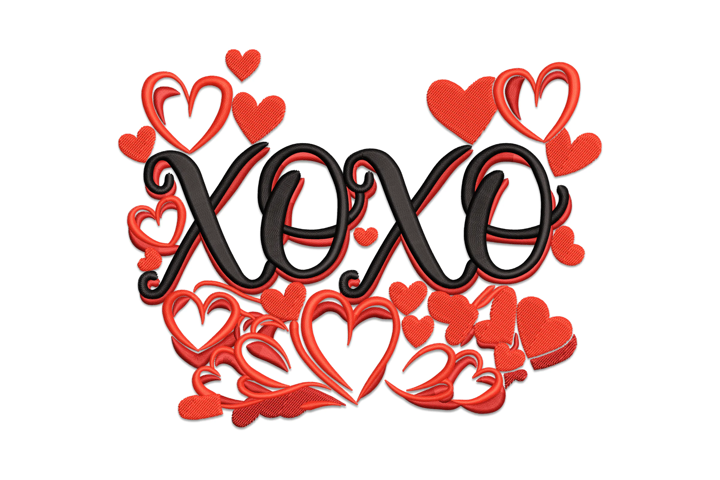 Love Xoxo Embroidery Design