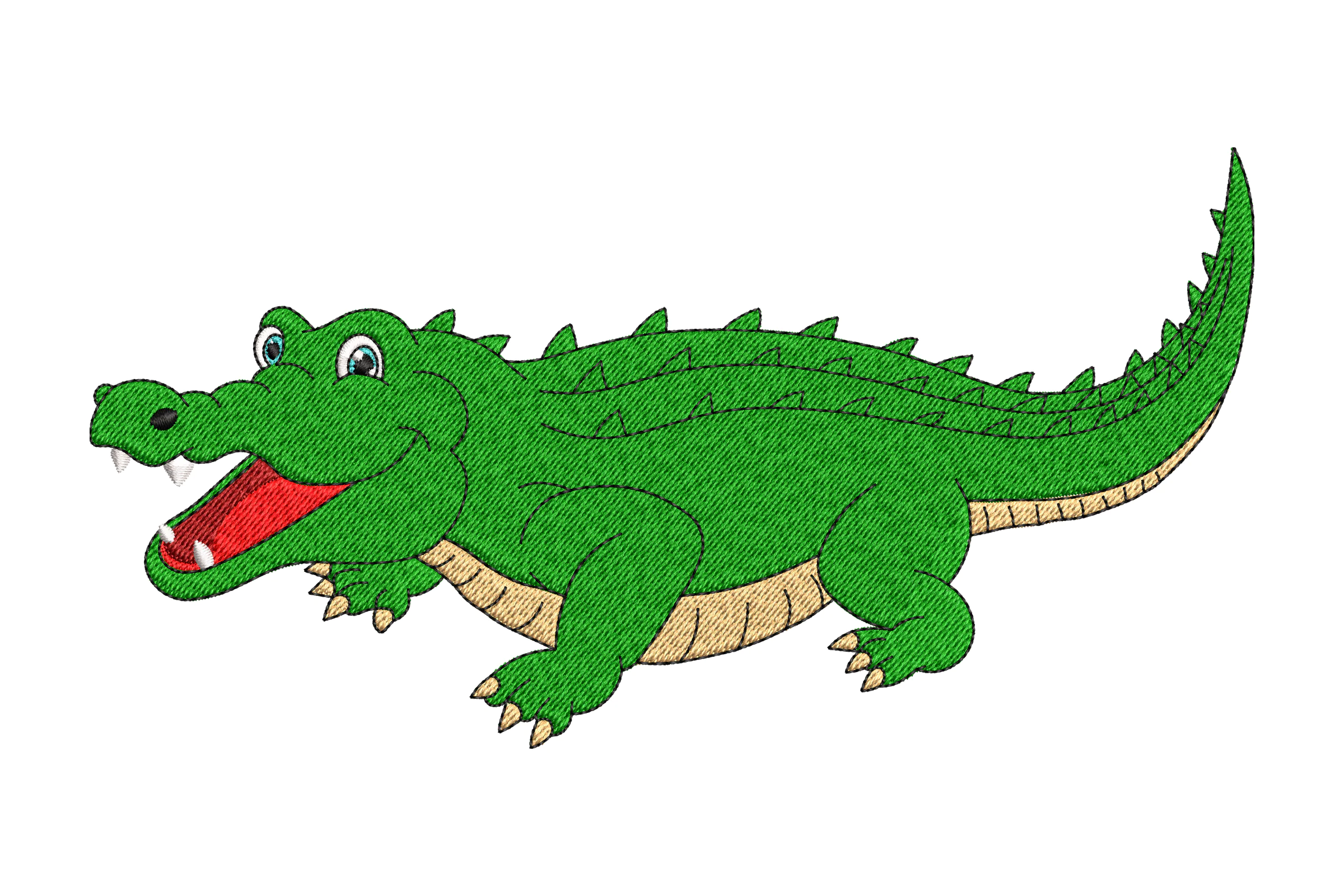 Crocodile Embroidery Design