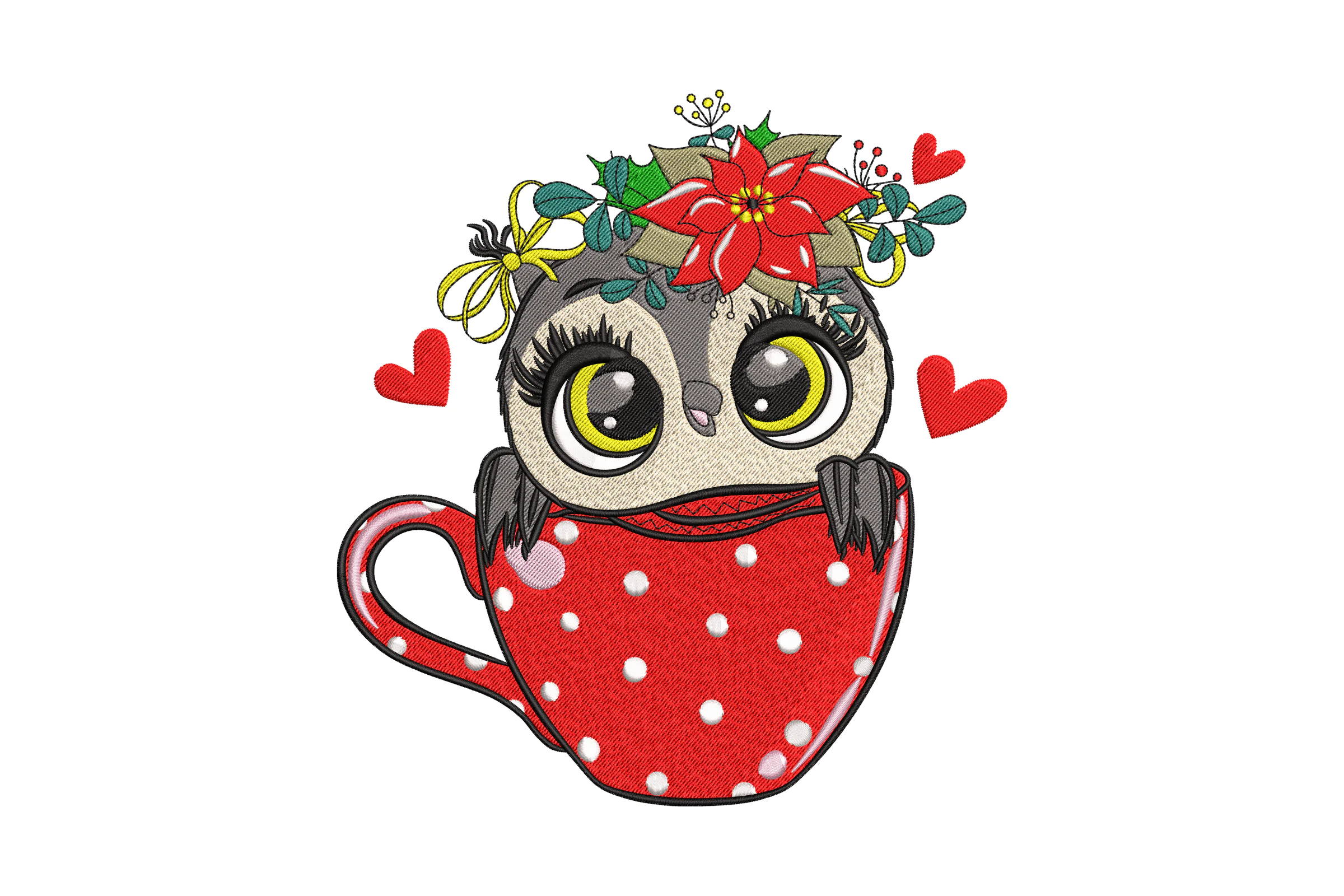 Owl I Need is Coffee Embroidery Design