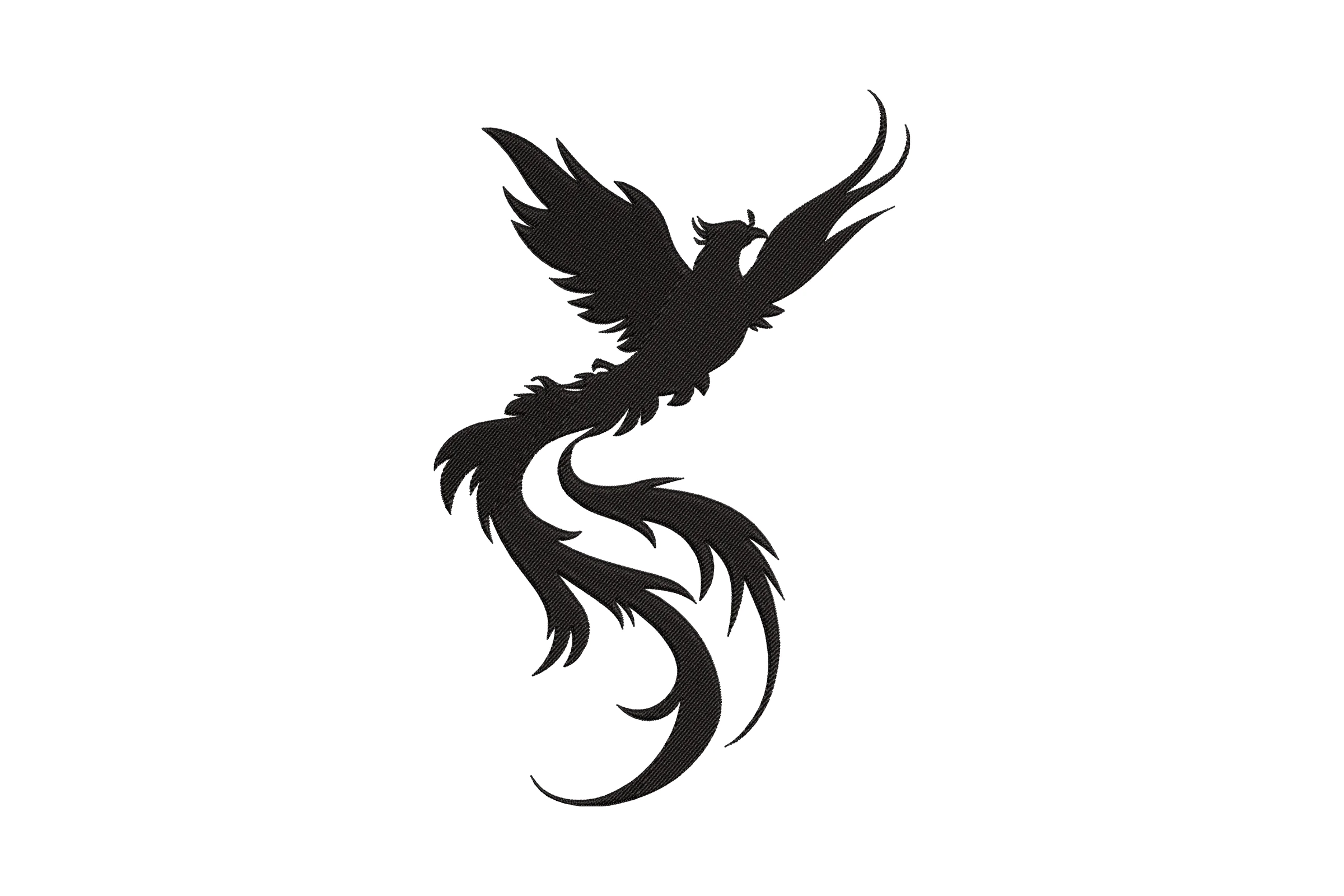 Phoenix Bird Embroidery Design File