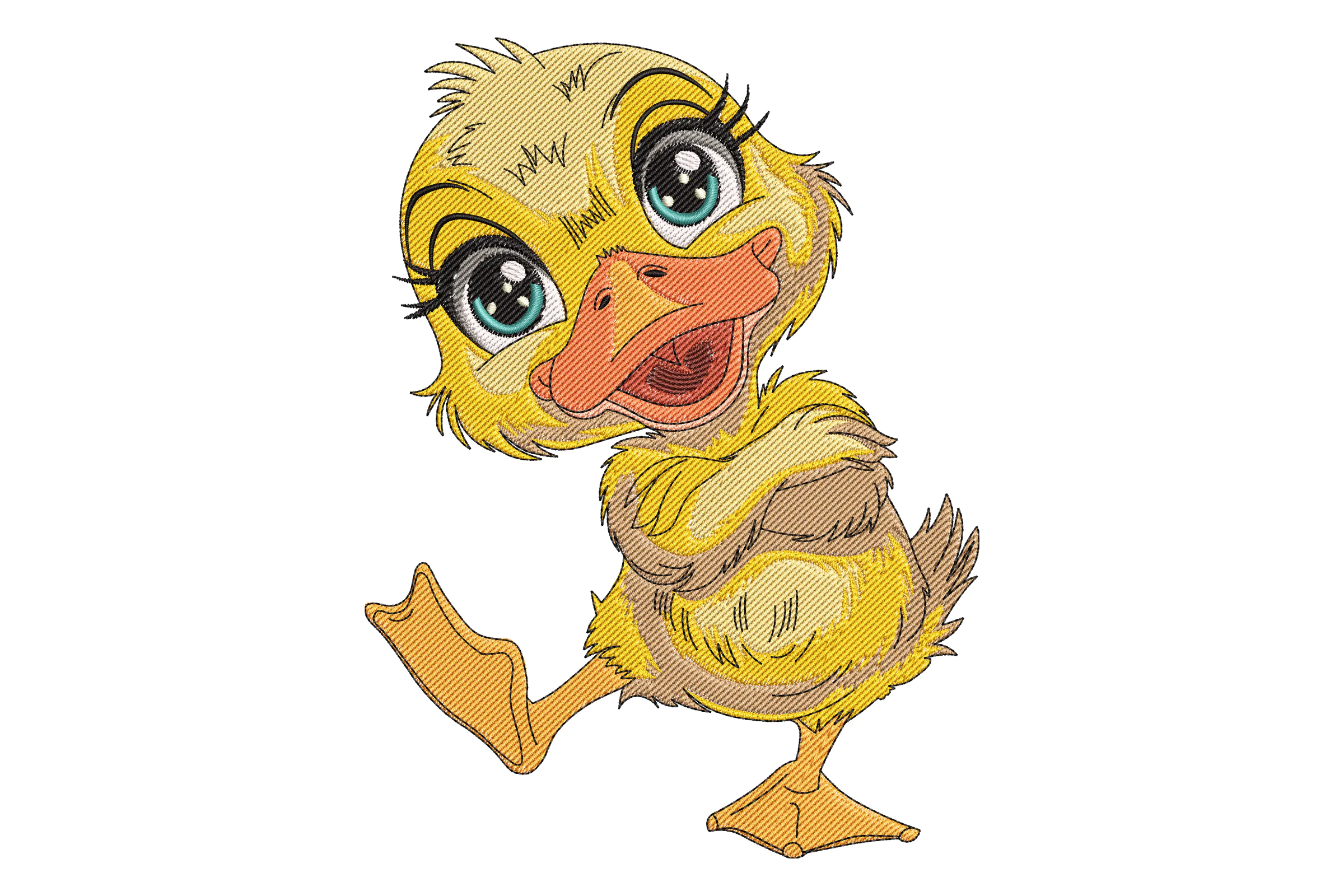 Cute Duckling Embroidery Design File
