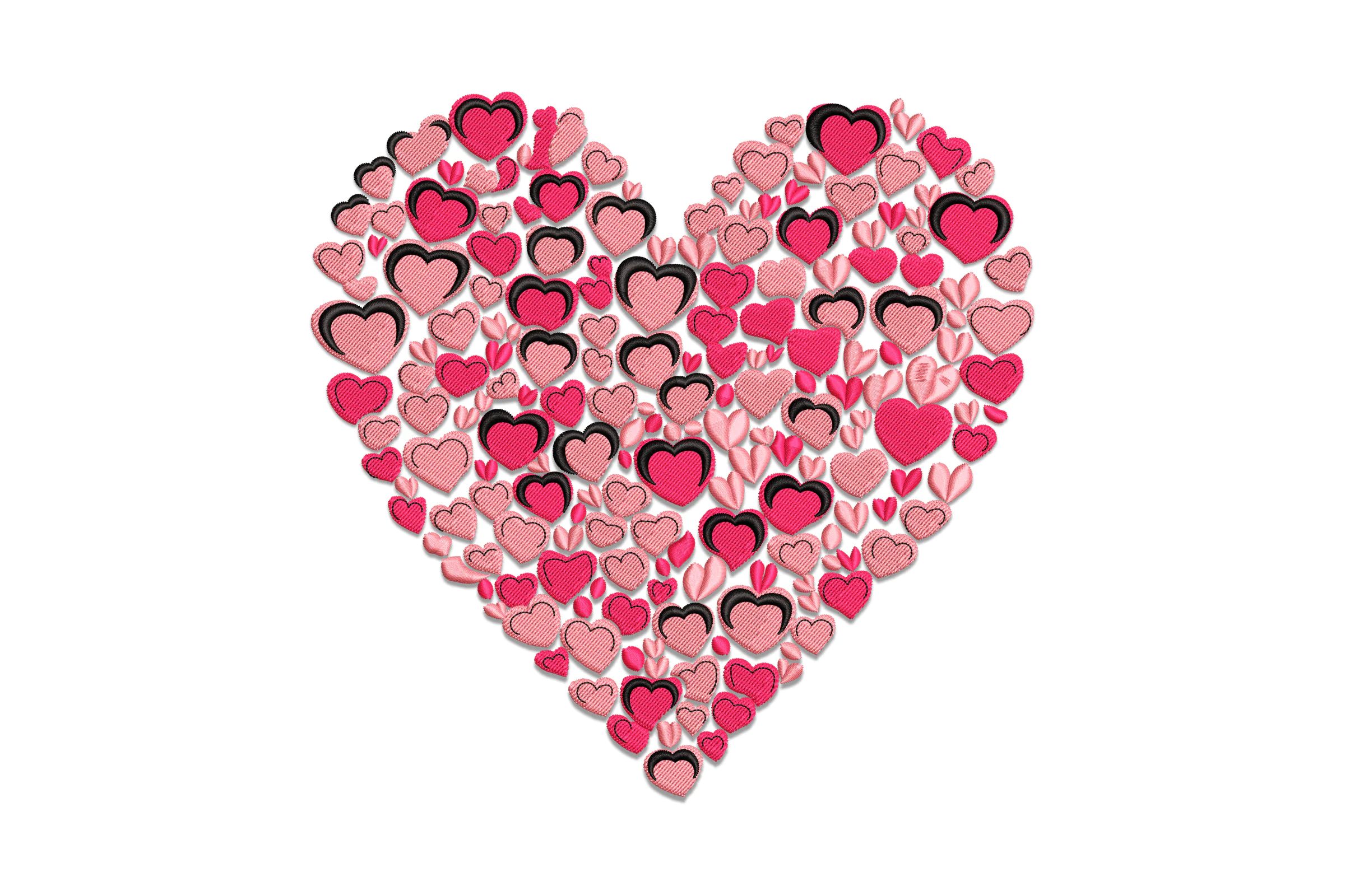 Love Heart valentines Embroidery Design