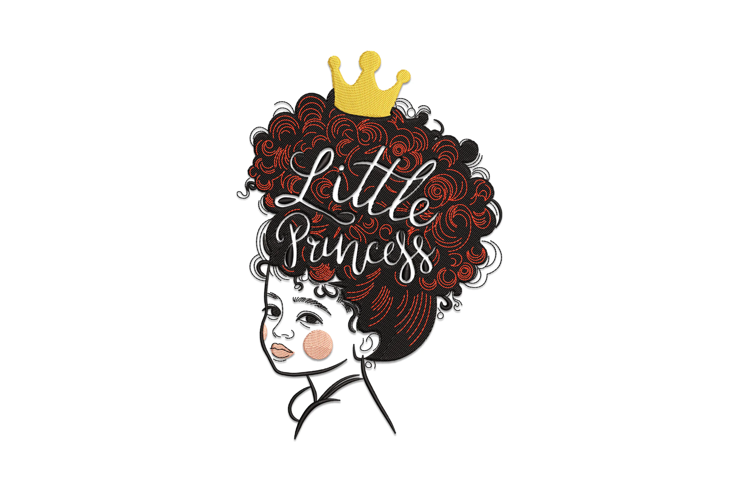 Little Princess Embroidery Design File