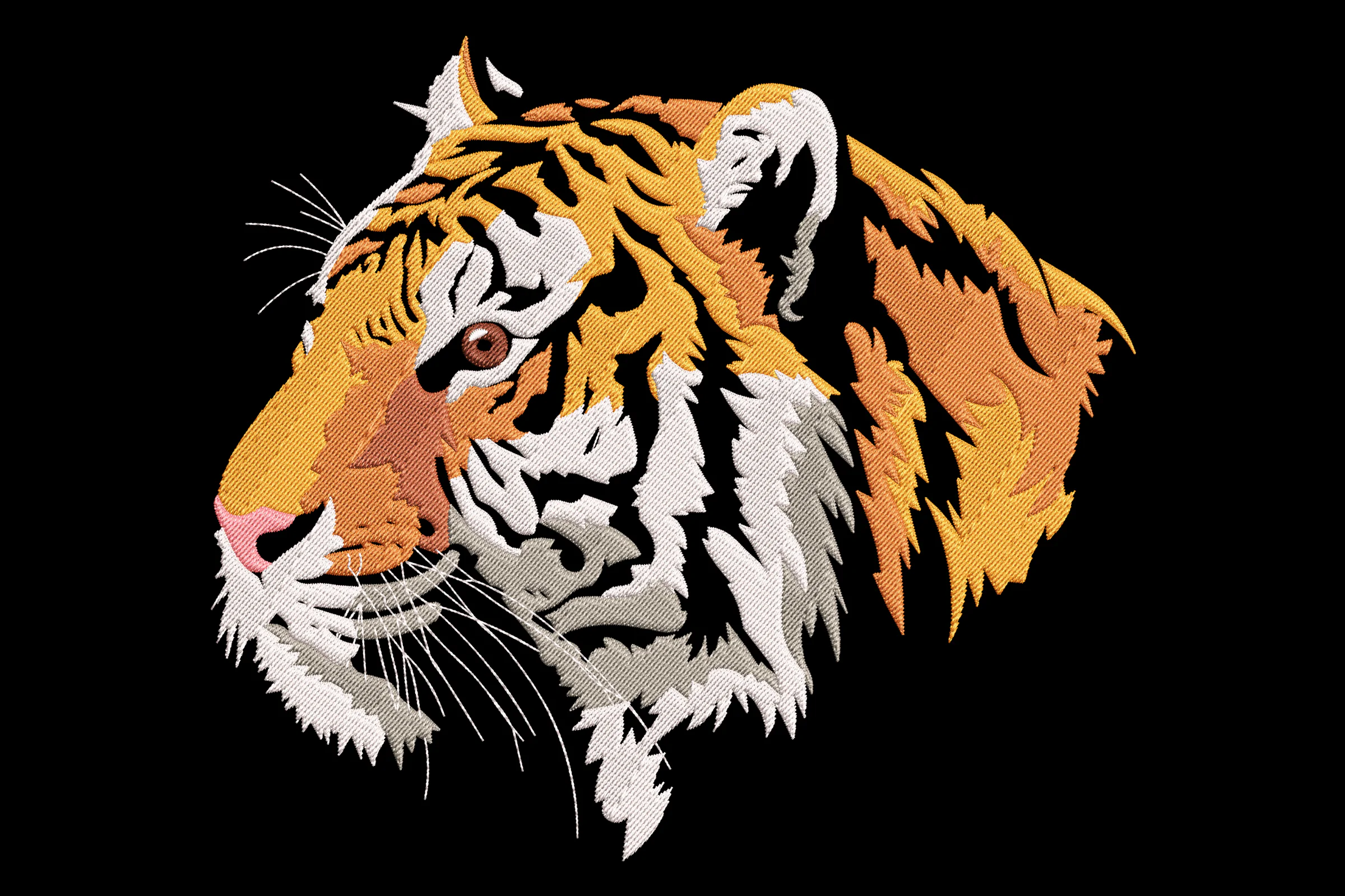 Majestic Tiger Embroidery Design