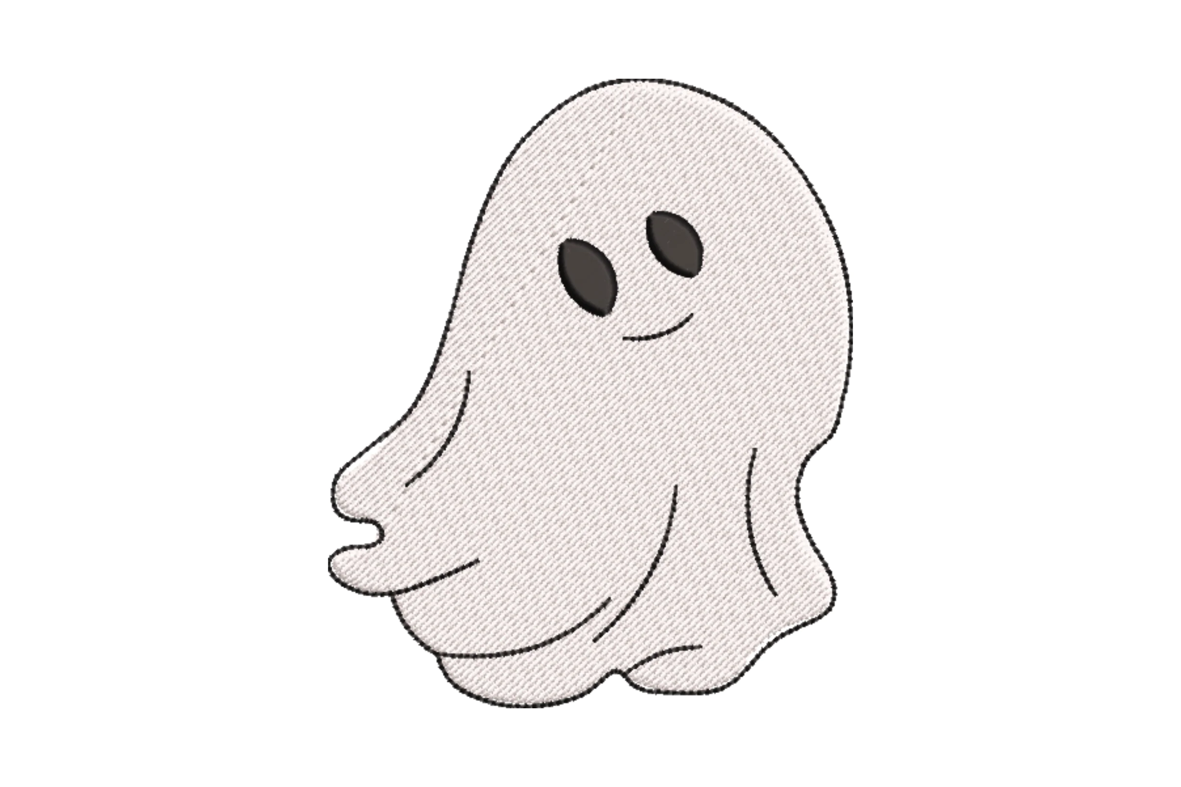 Silhouette Ghost Embroidery Design