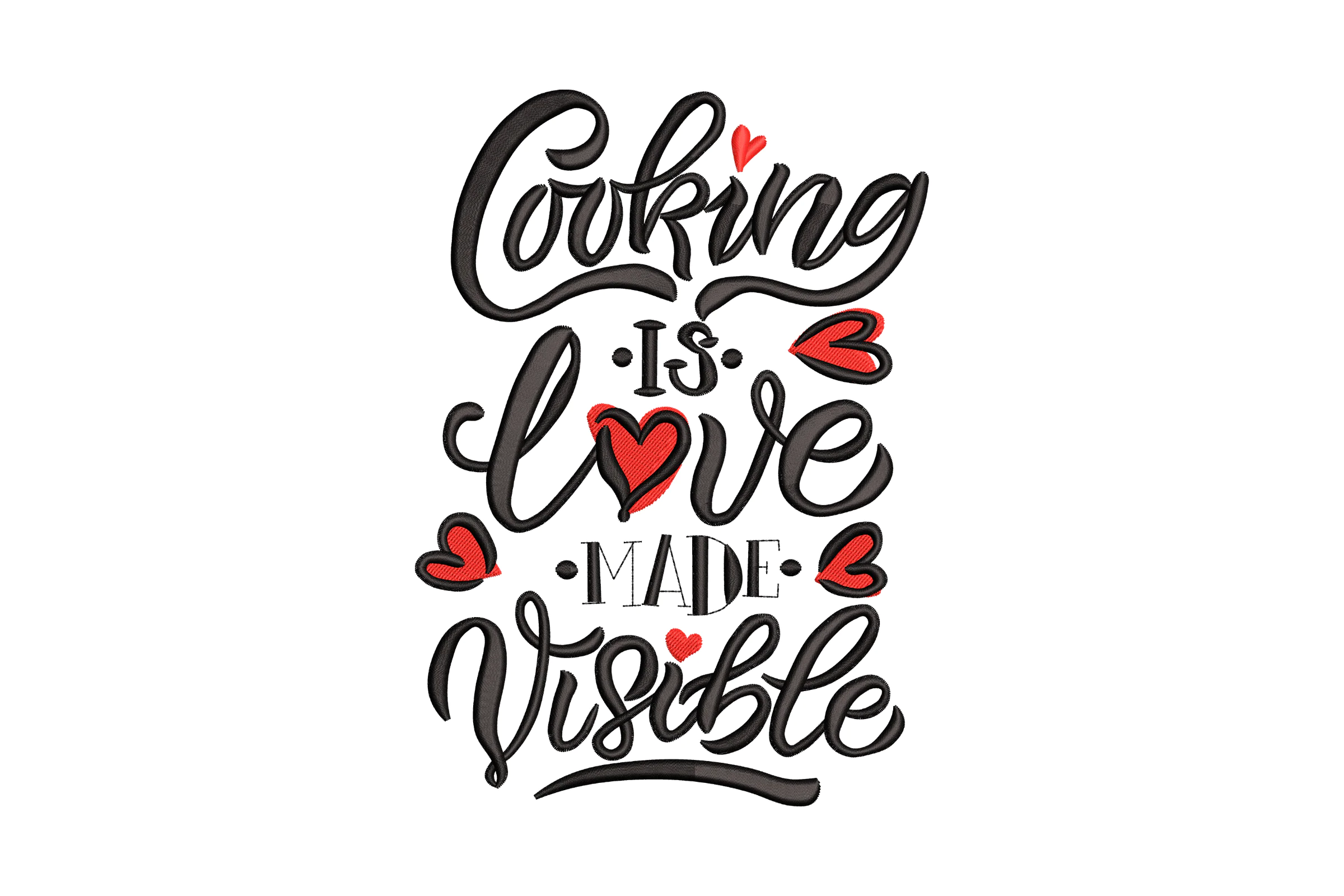 Cooking is Love Made Visible Embroidery Design