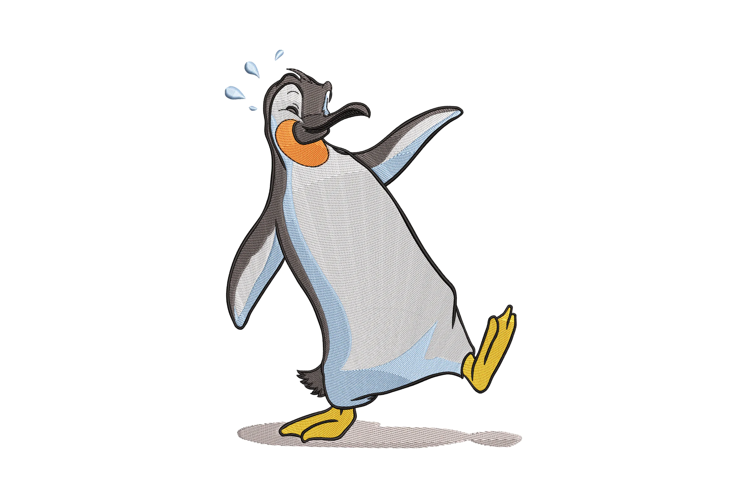 Cute Little Penguin Embroidery Design