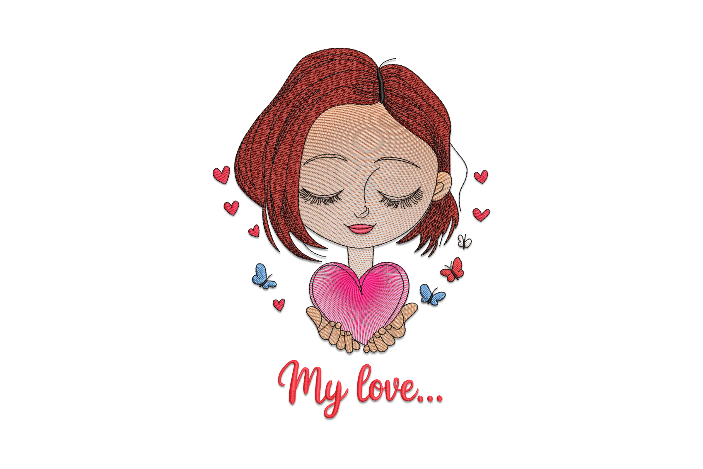 Couple Love Machine Embroidery Designs