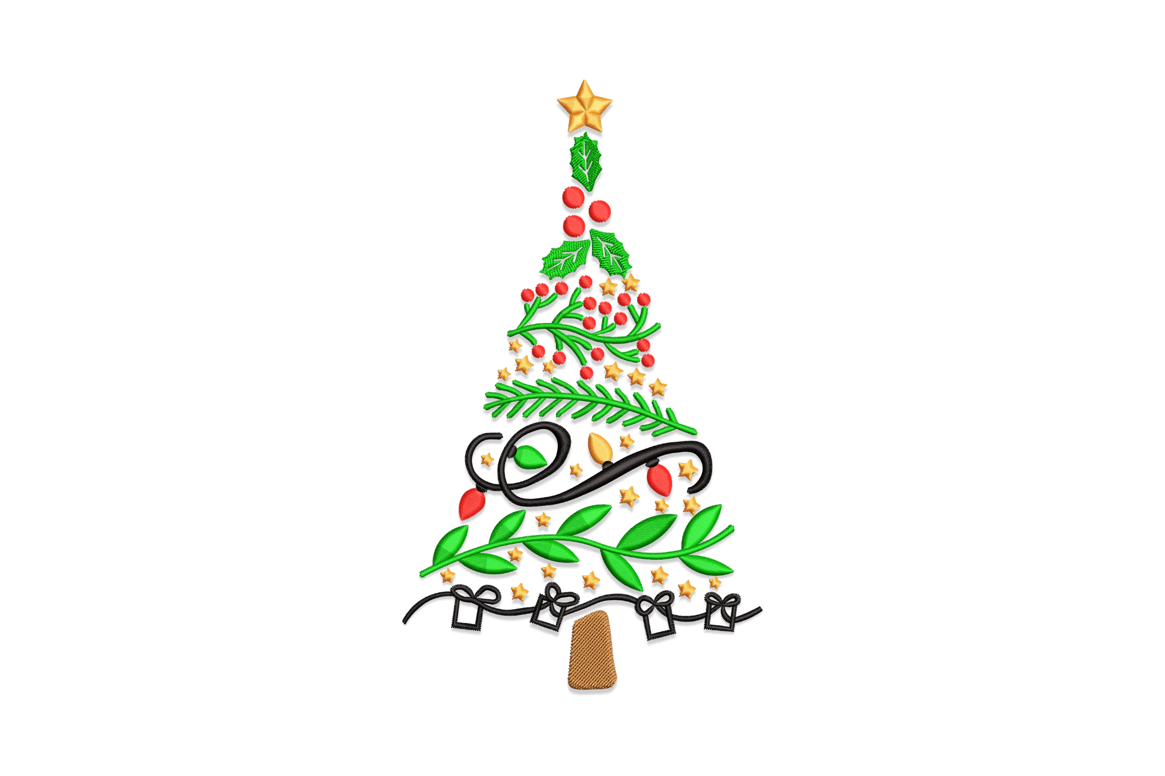 Tree Christmas  Machine Embroidery File