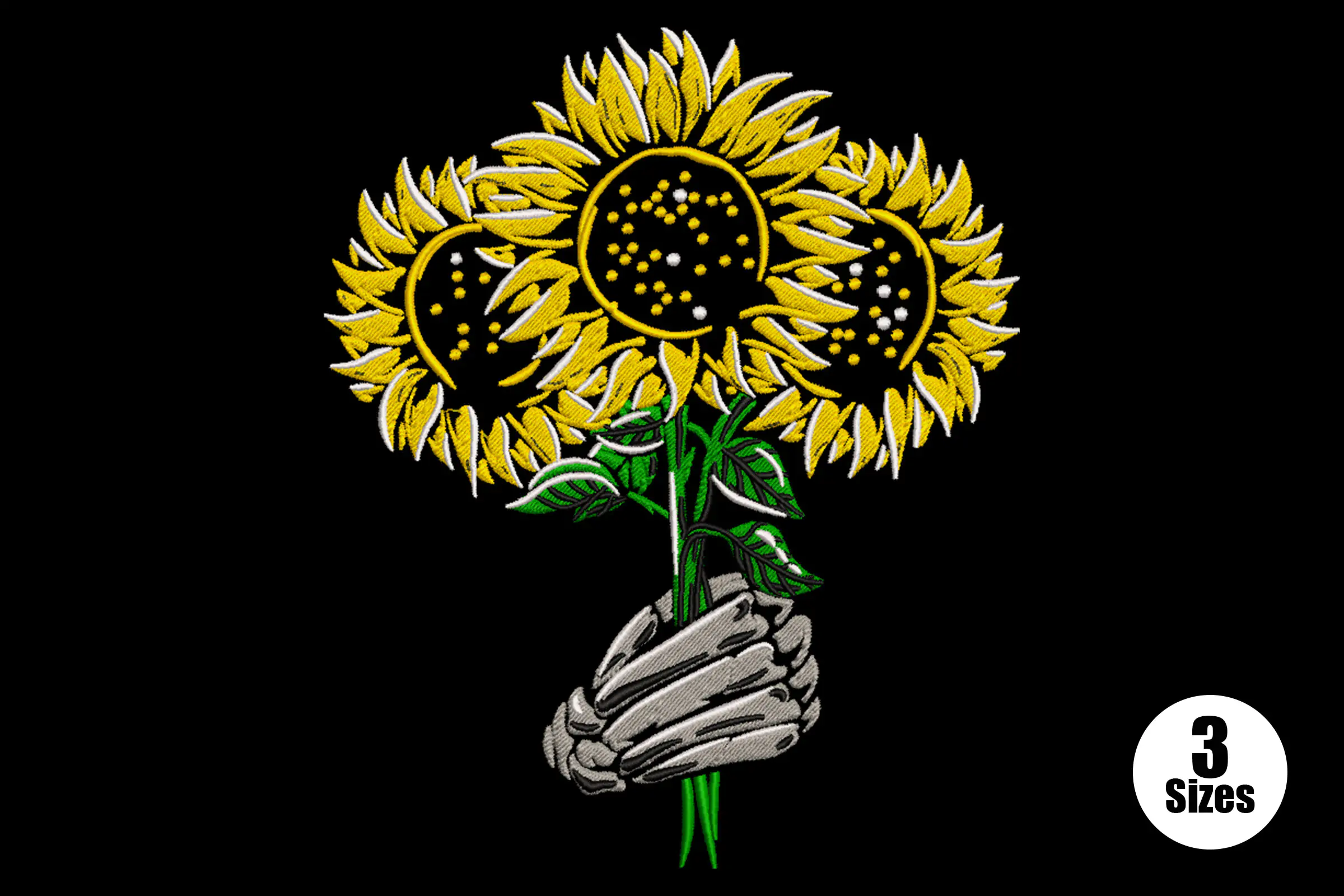 Sunflower Embroidery Design File