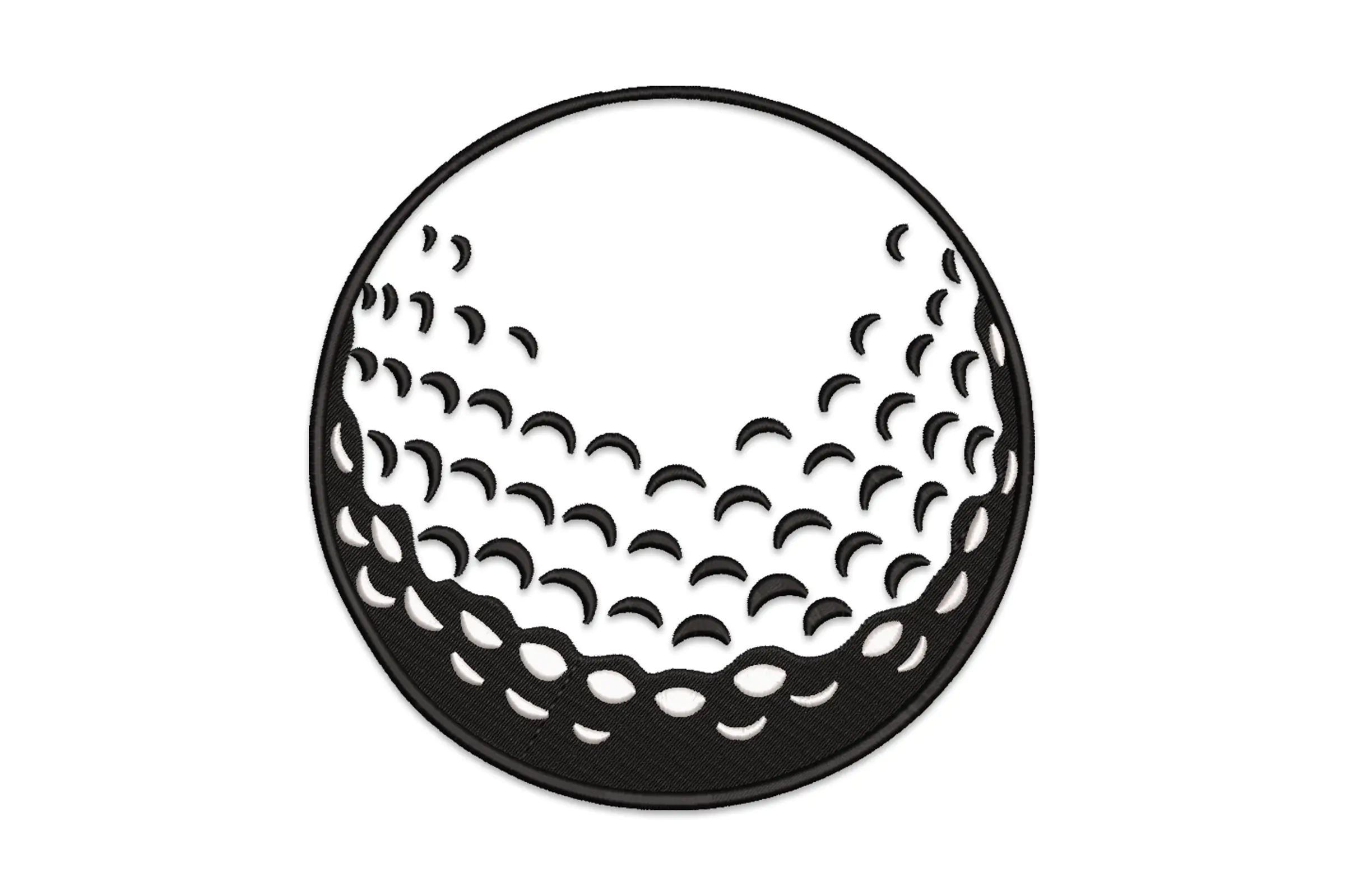 Golf Ball Embroidery Design