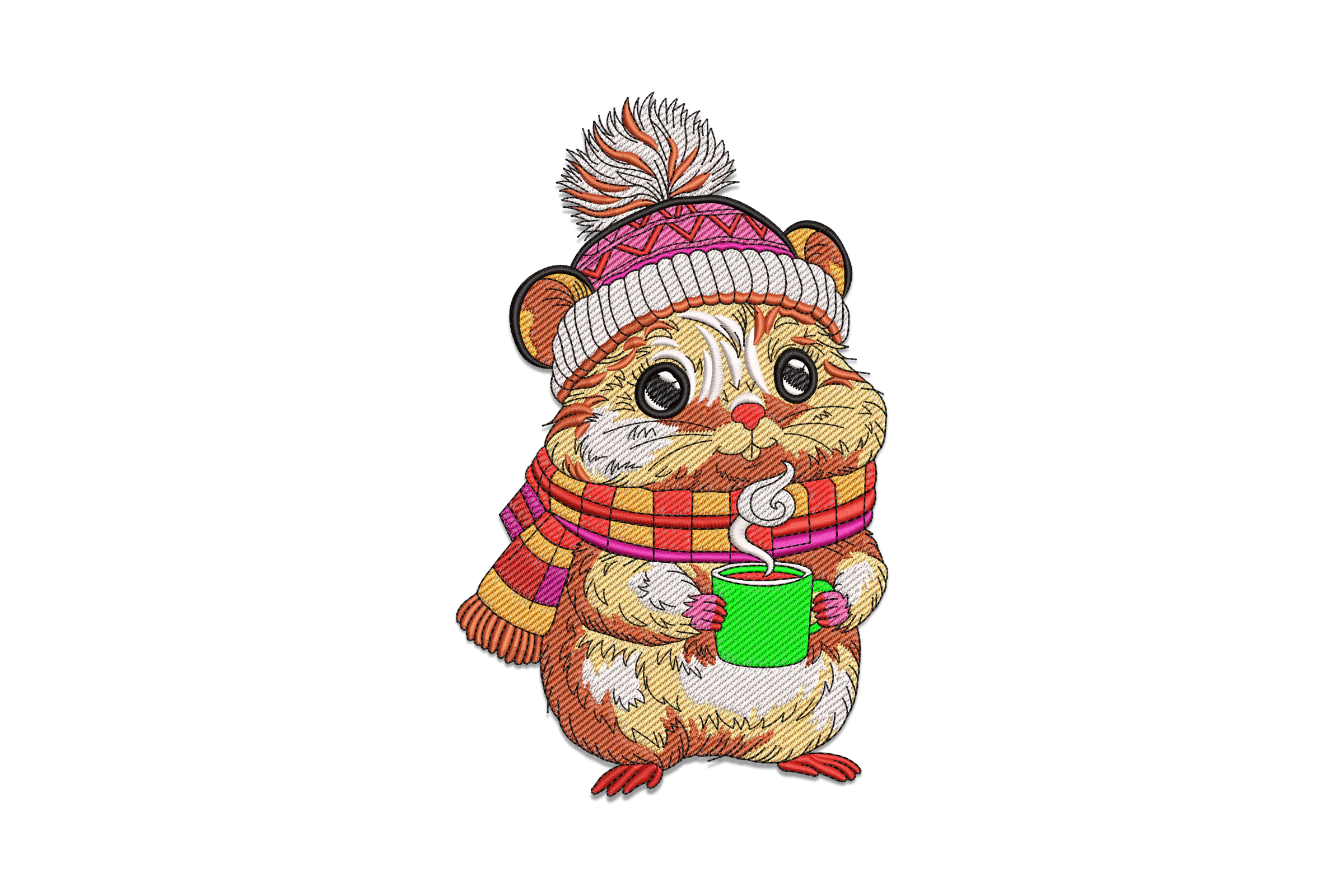 Christmas Hamster Embroidery Designs