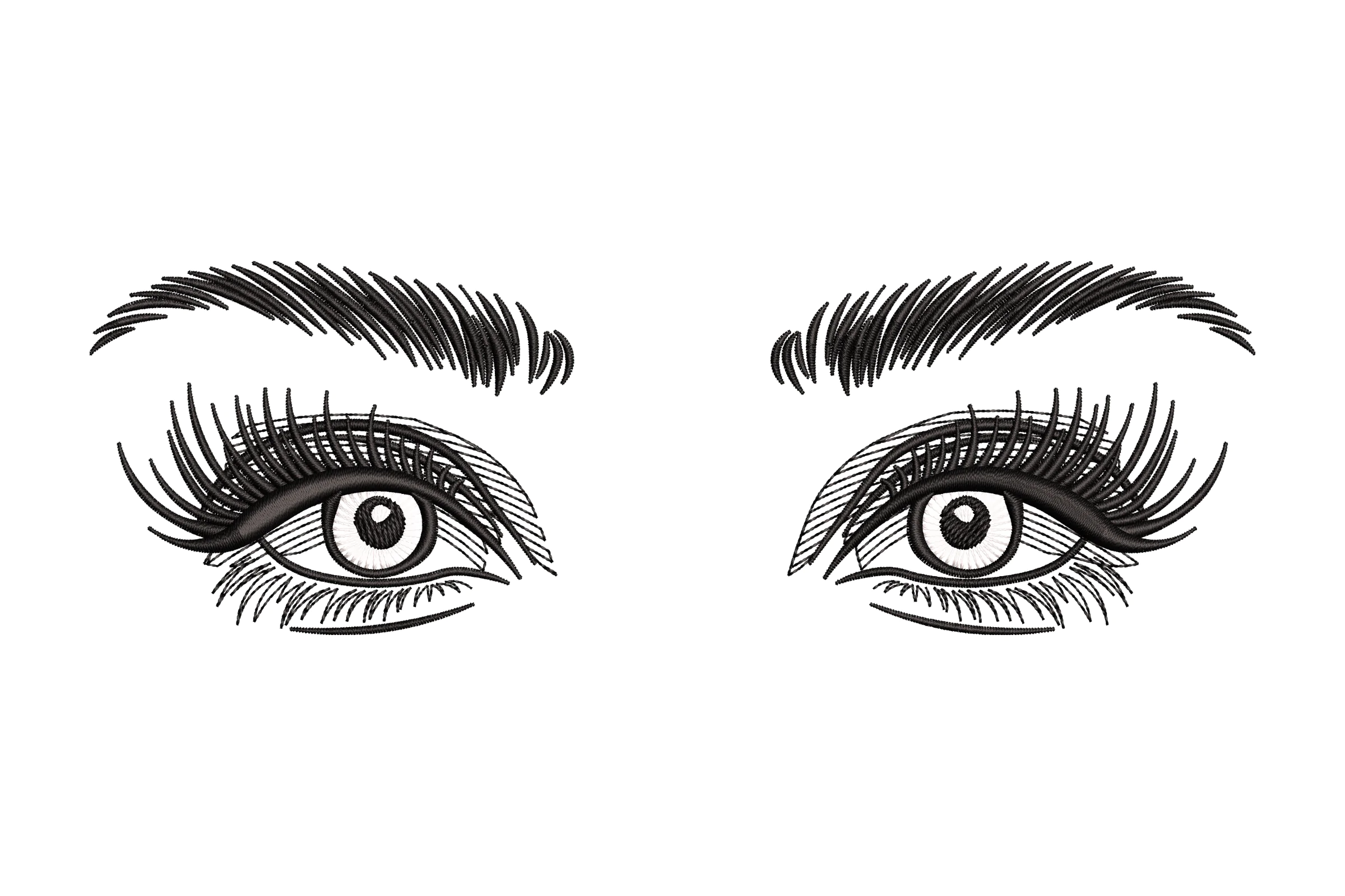 Eyelash Extension Embroidery Design