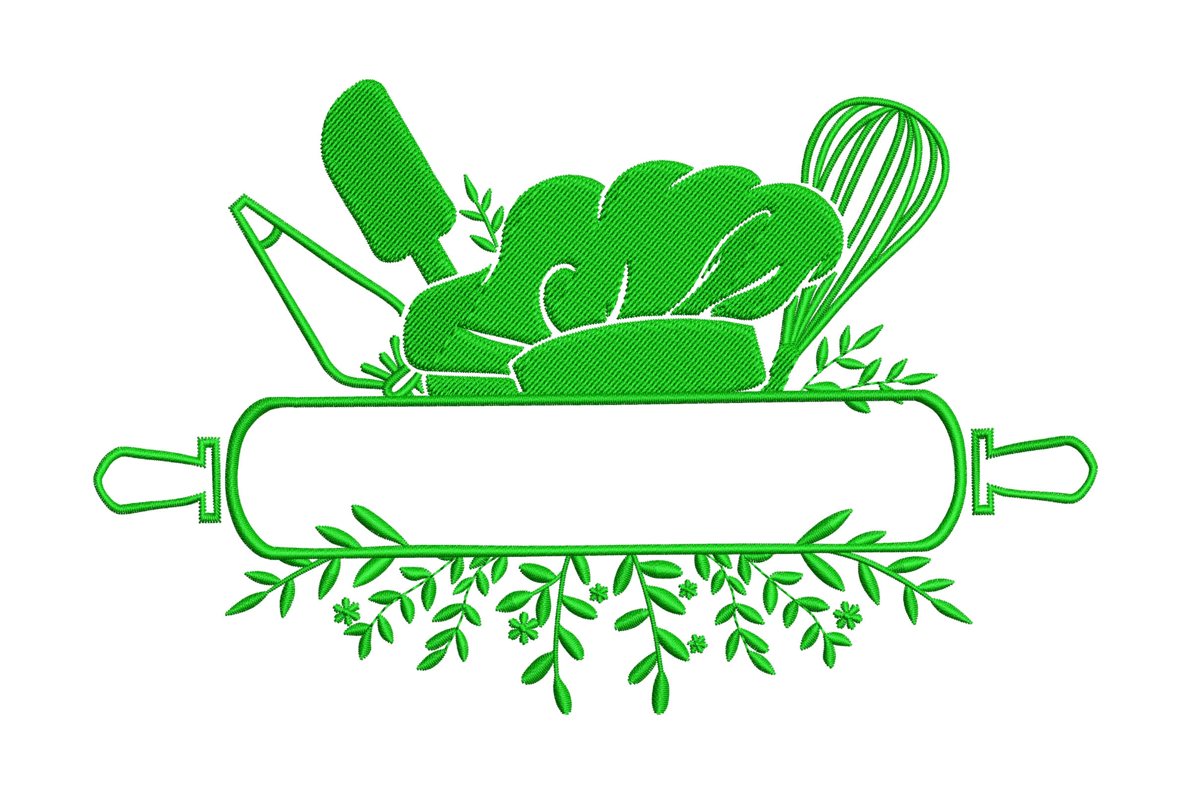 Baking Utensils Embroidery Design File
