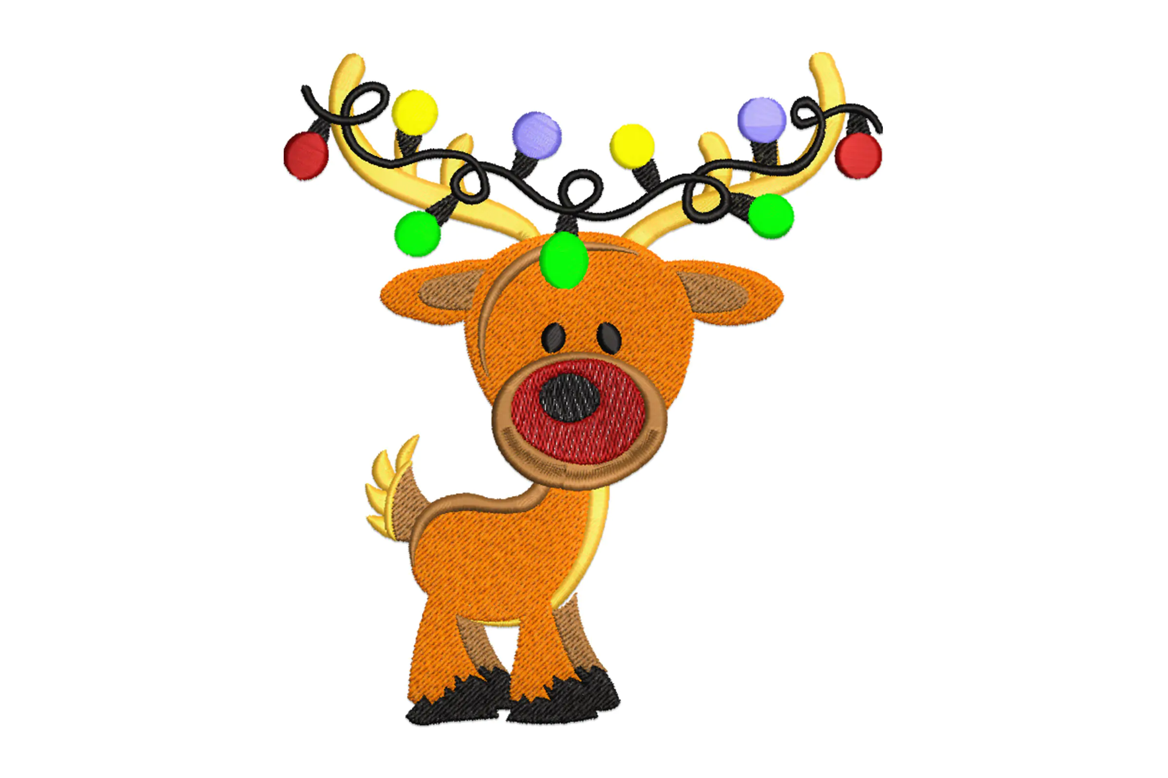 Christmas Baby Reindeer Embroidery File