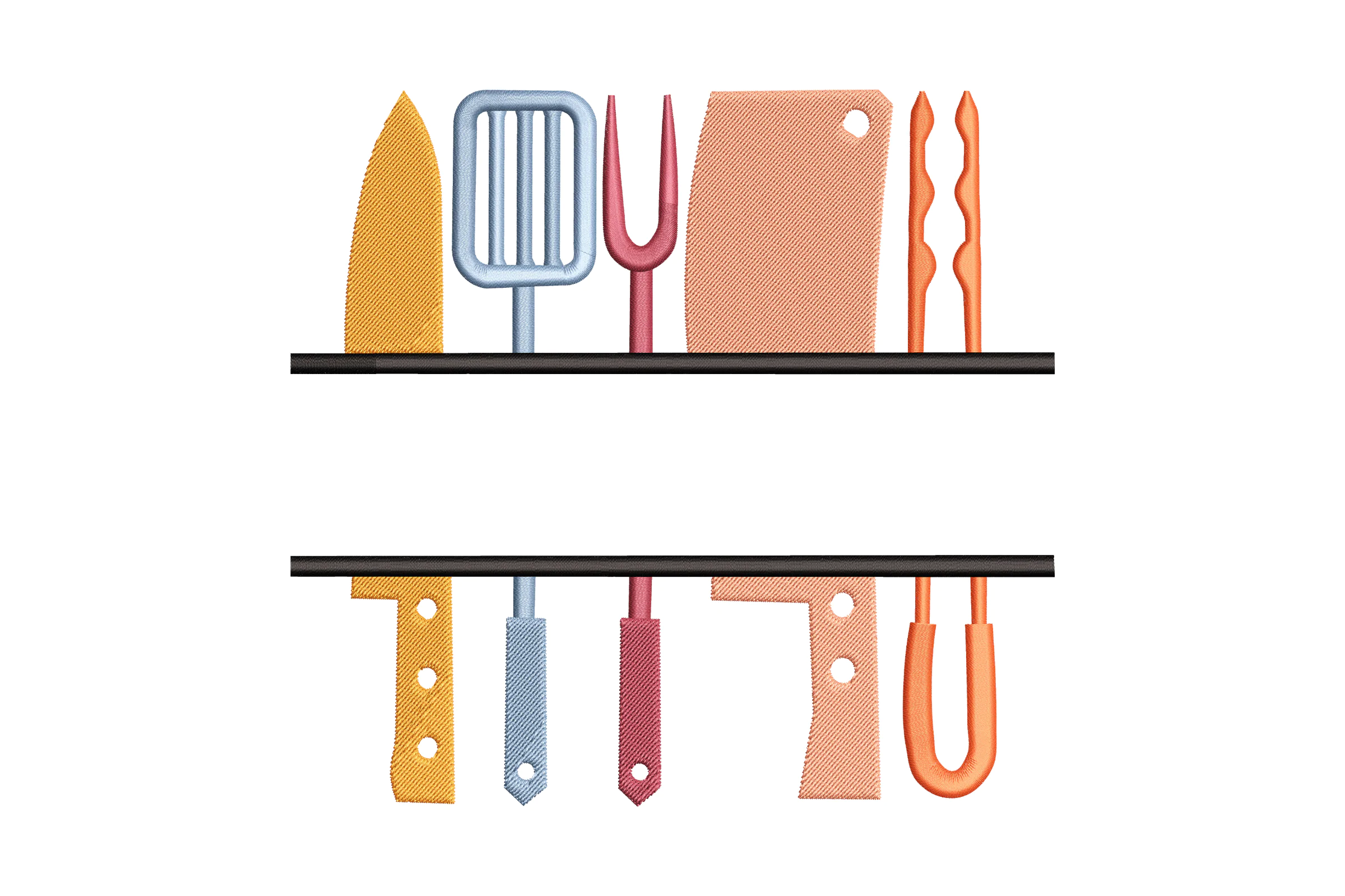 Kitchen Utensils Digital Embroidery Design