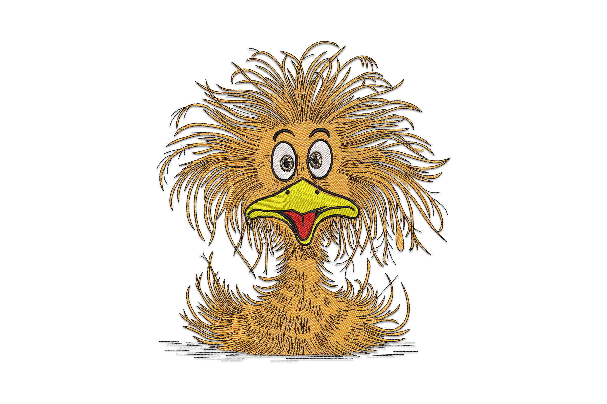 Funny Duck Machine Embroidery Design