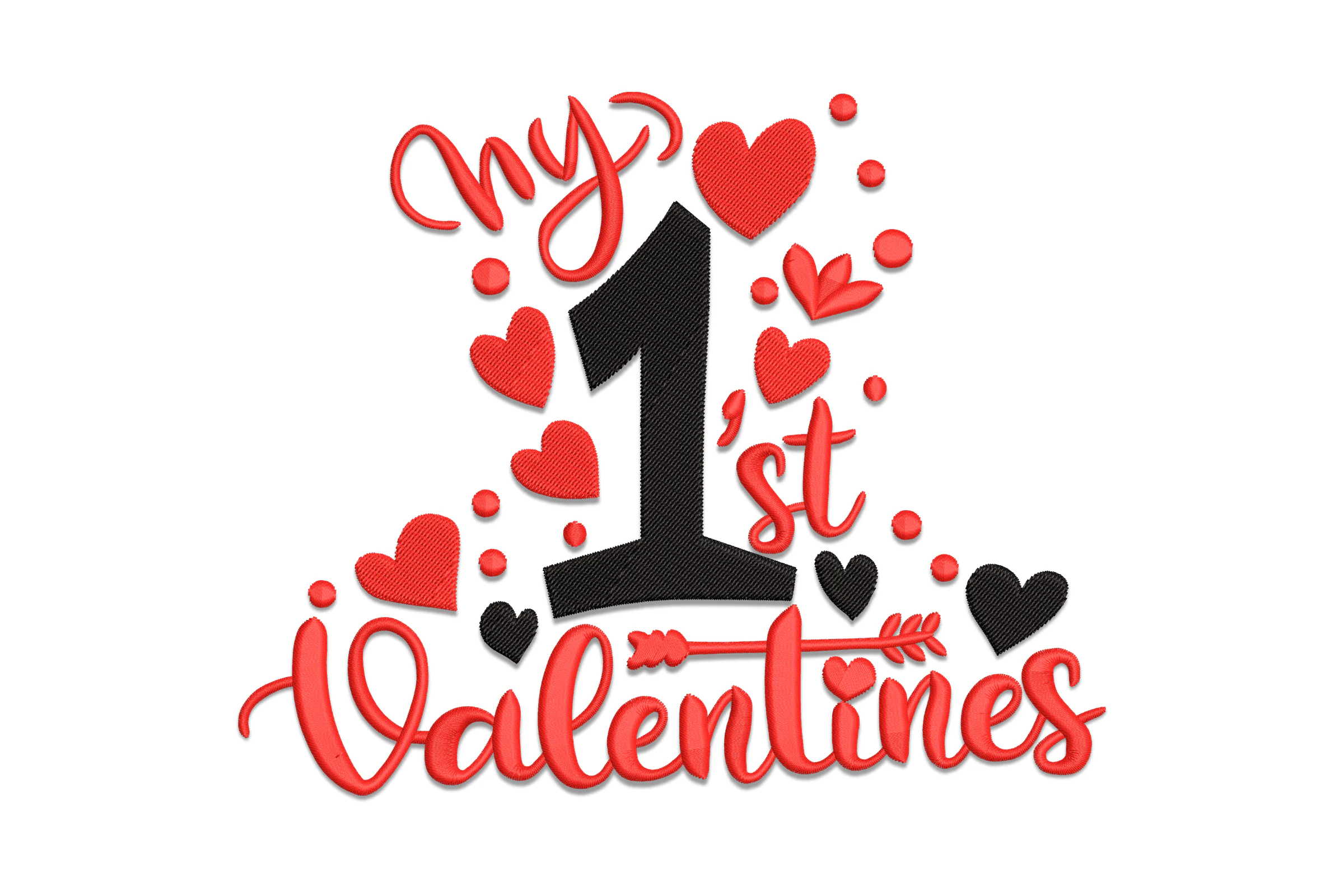 My 1St Valentines Day Embroidery Design Pattern