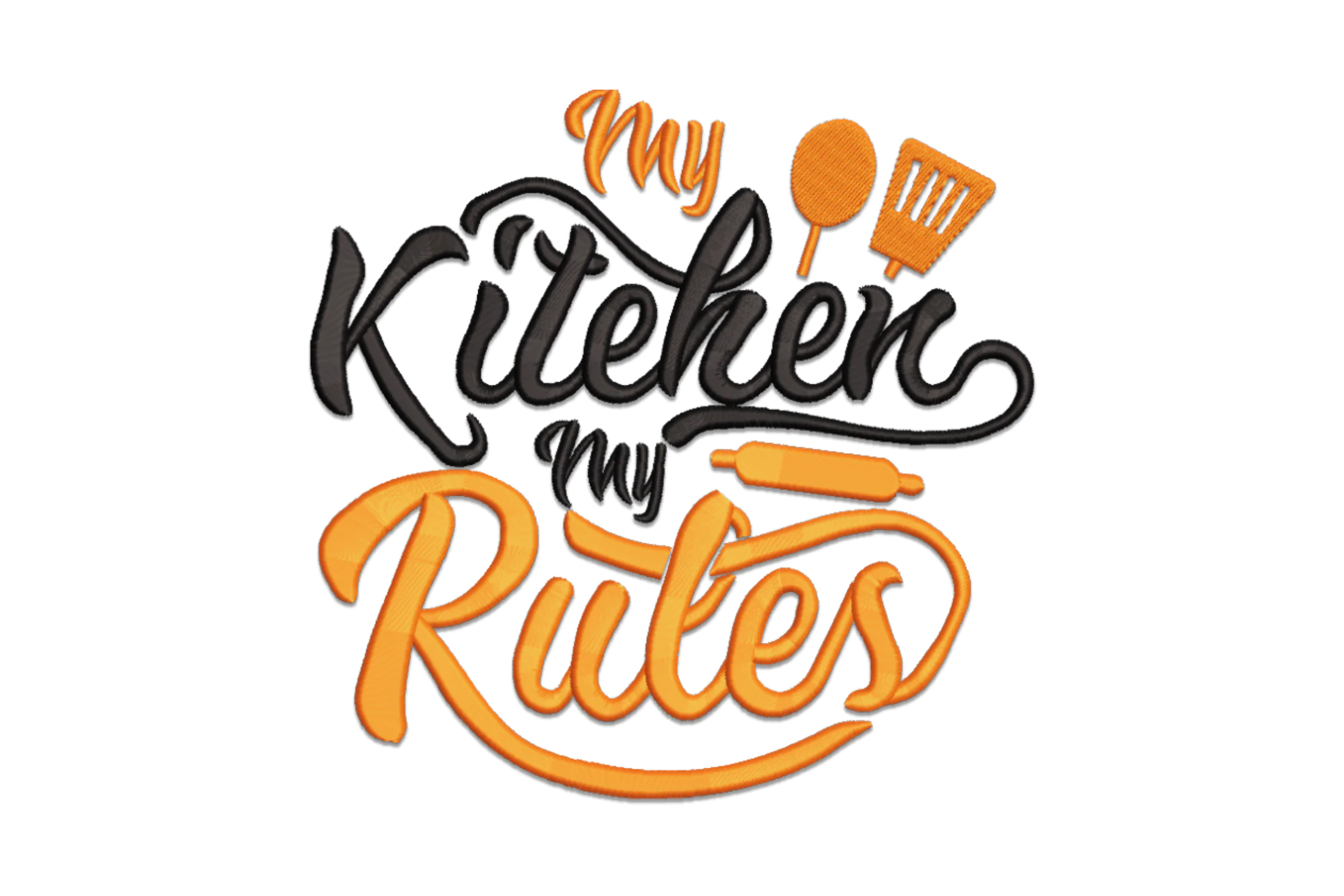 My Kitchen My Rules Digital Embroidery Design