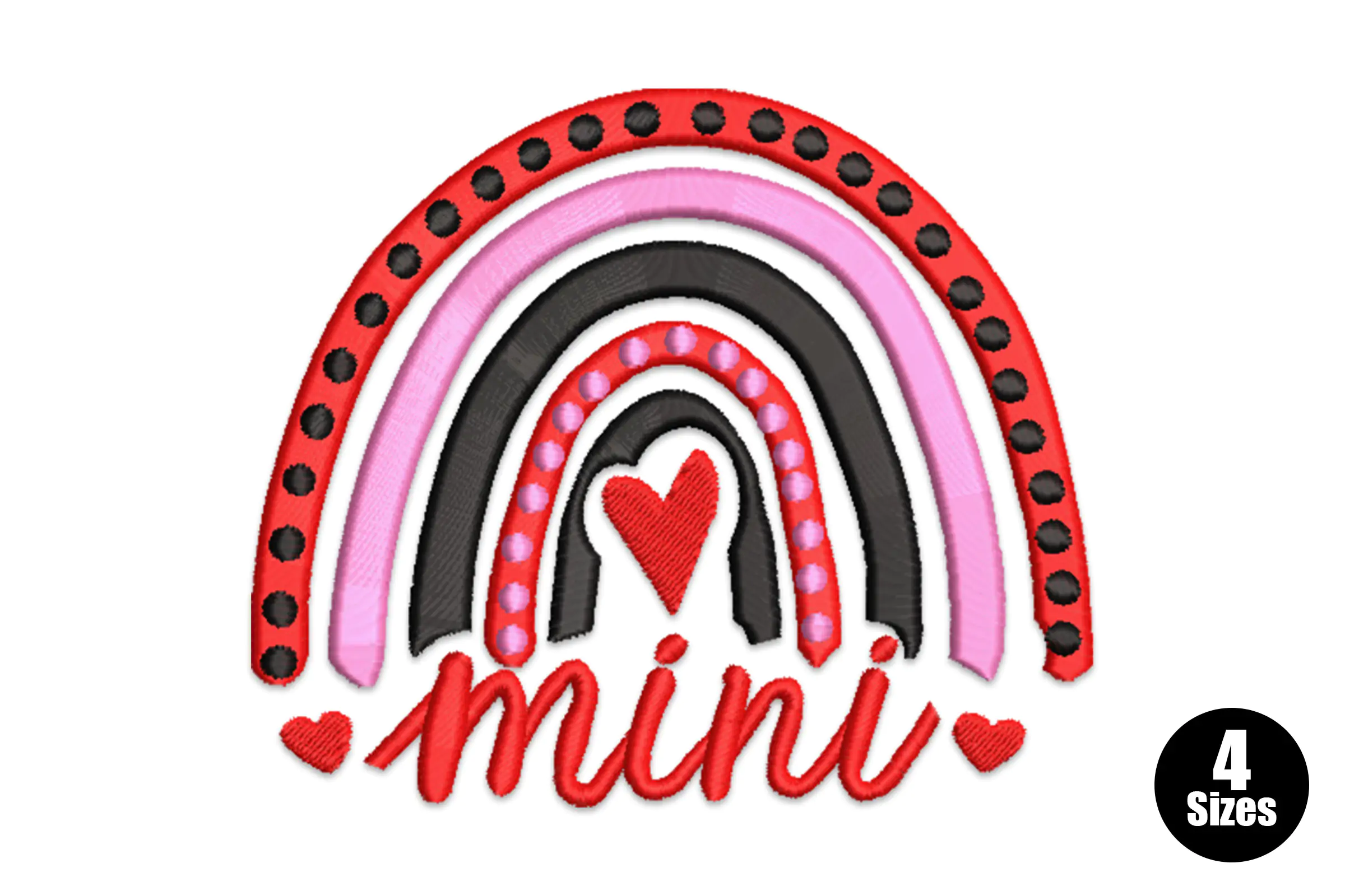Mini Rainbow Embroidery Design