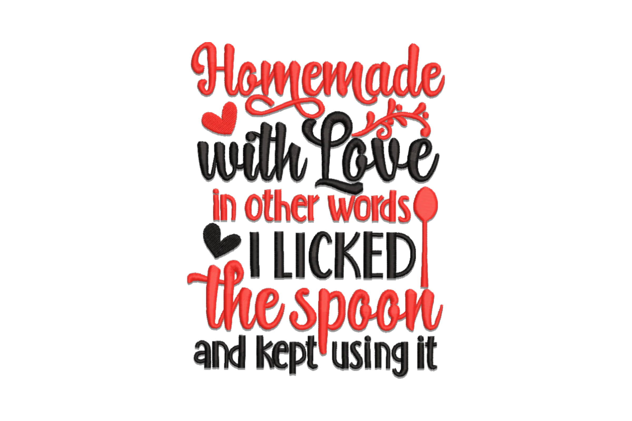 Queen of the kitchen Embroidery Design