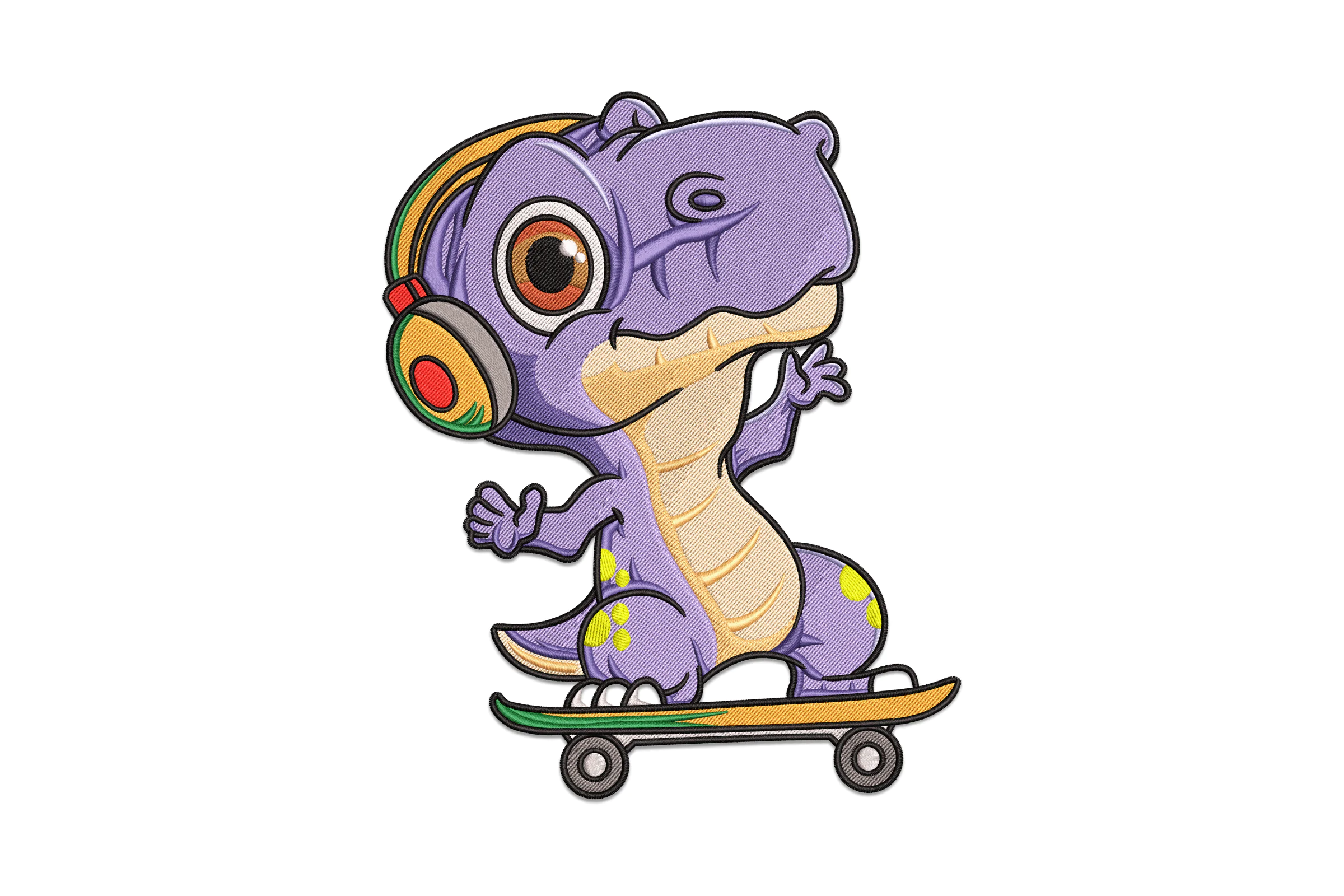 Baby Tyrannosaurus Dinosaur Embroidery Design