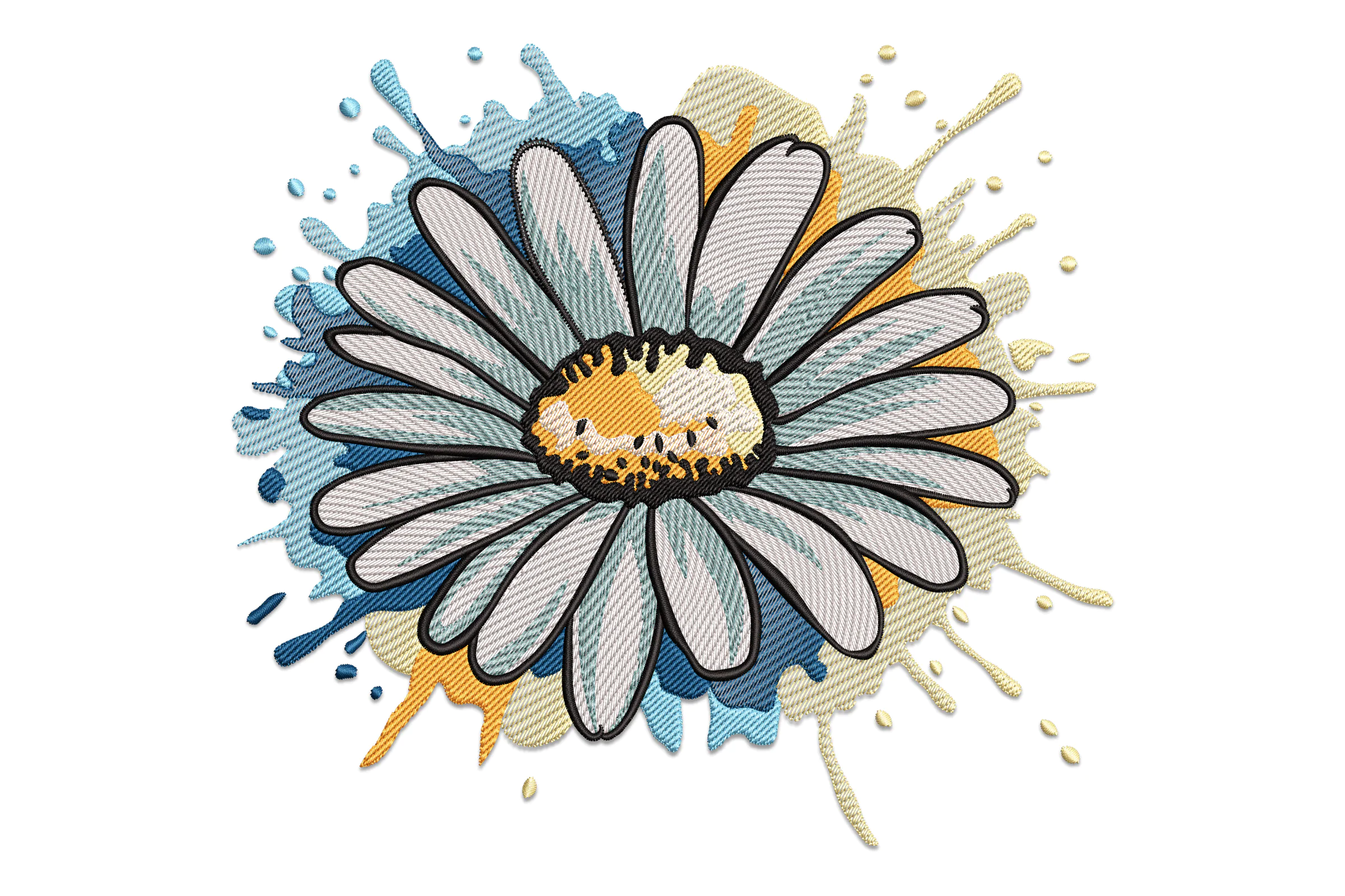 Daisy Mini Flower Embroidery Design