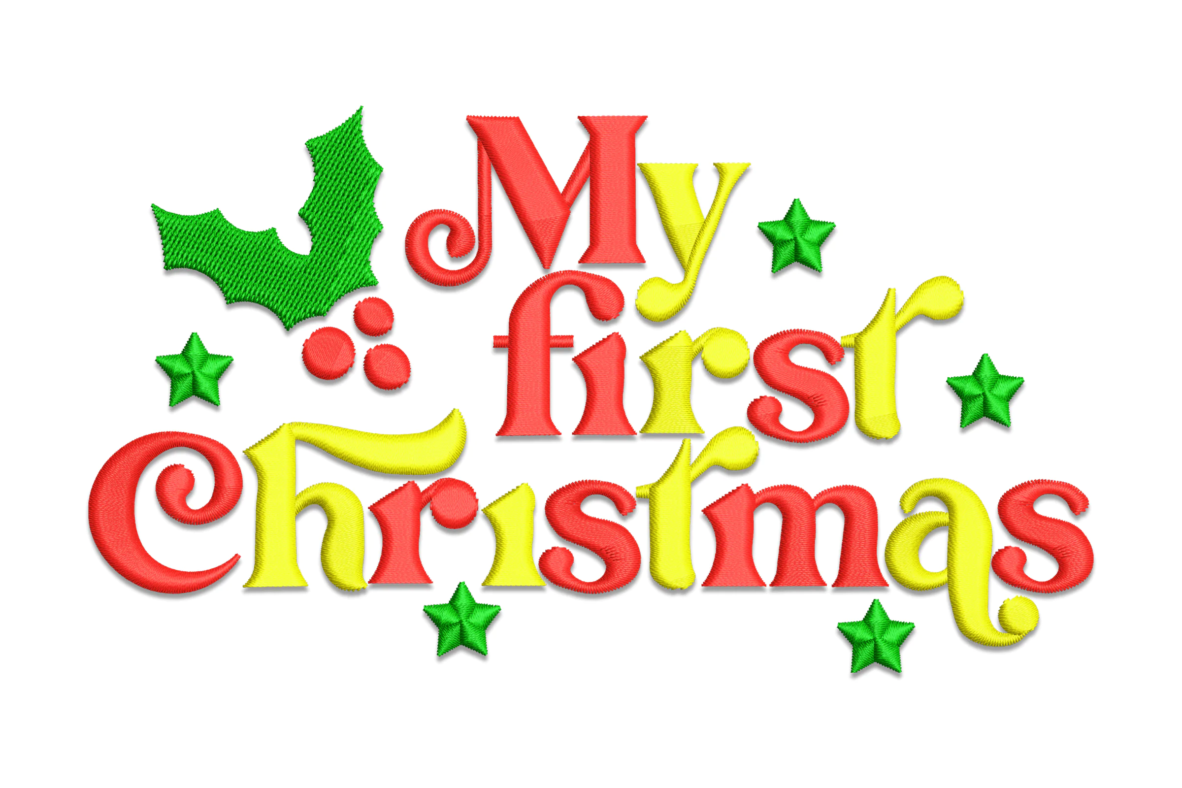 My First Christmas Embroidery Design
