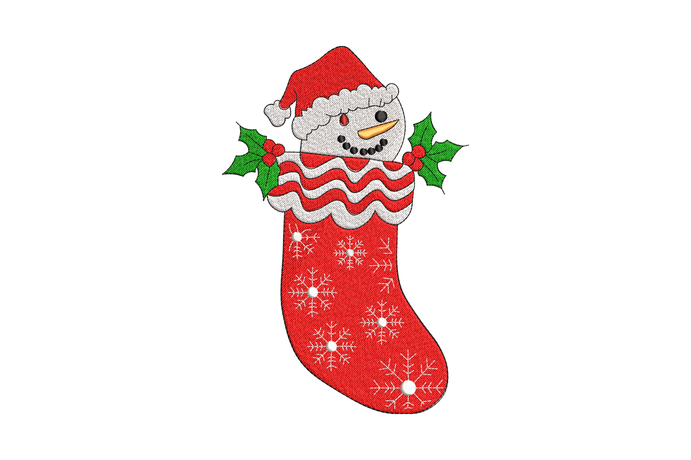 Christmas Stocking Mini Embroidery Design