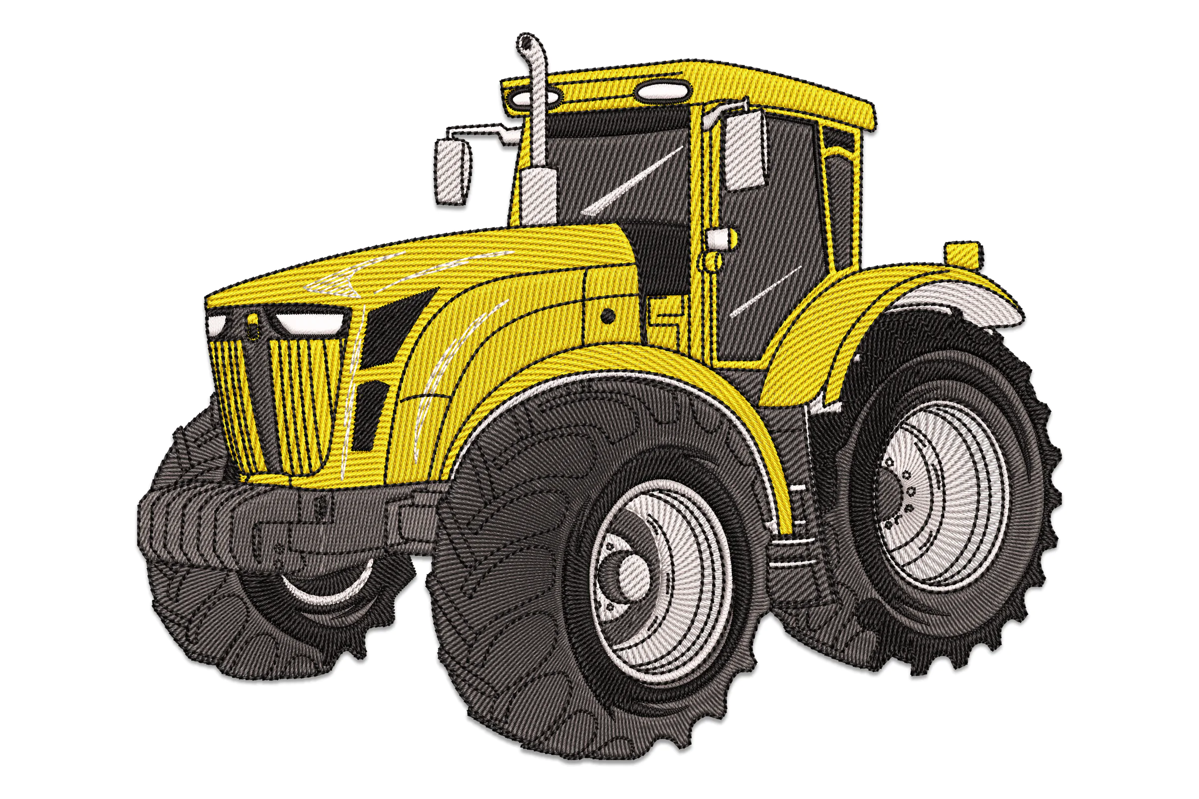Tractor Sketch Embroidery Design
