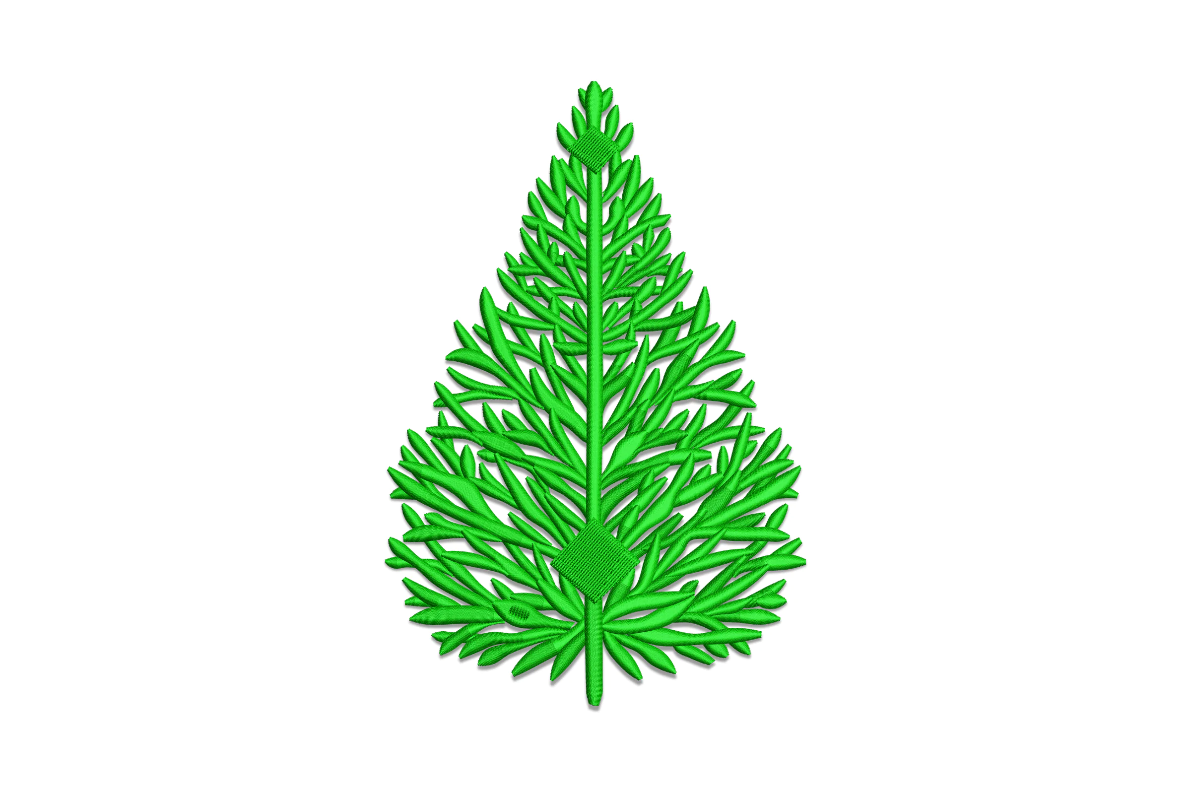 Christmas Tree Digital Embroidery Pattern