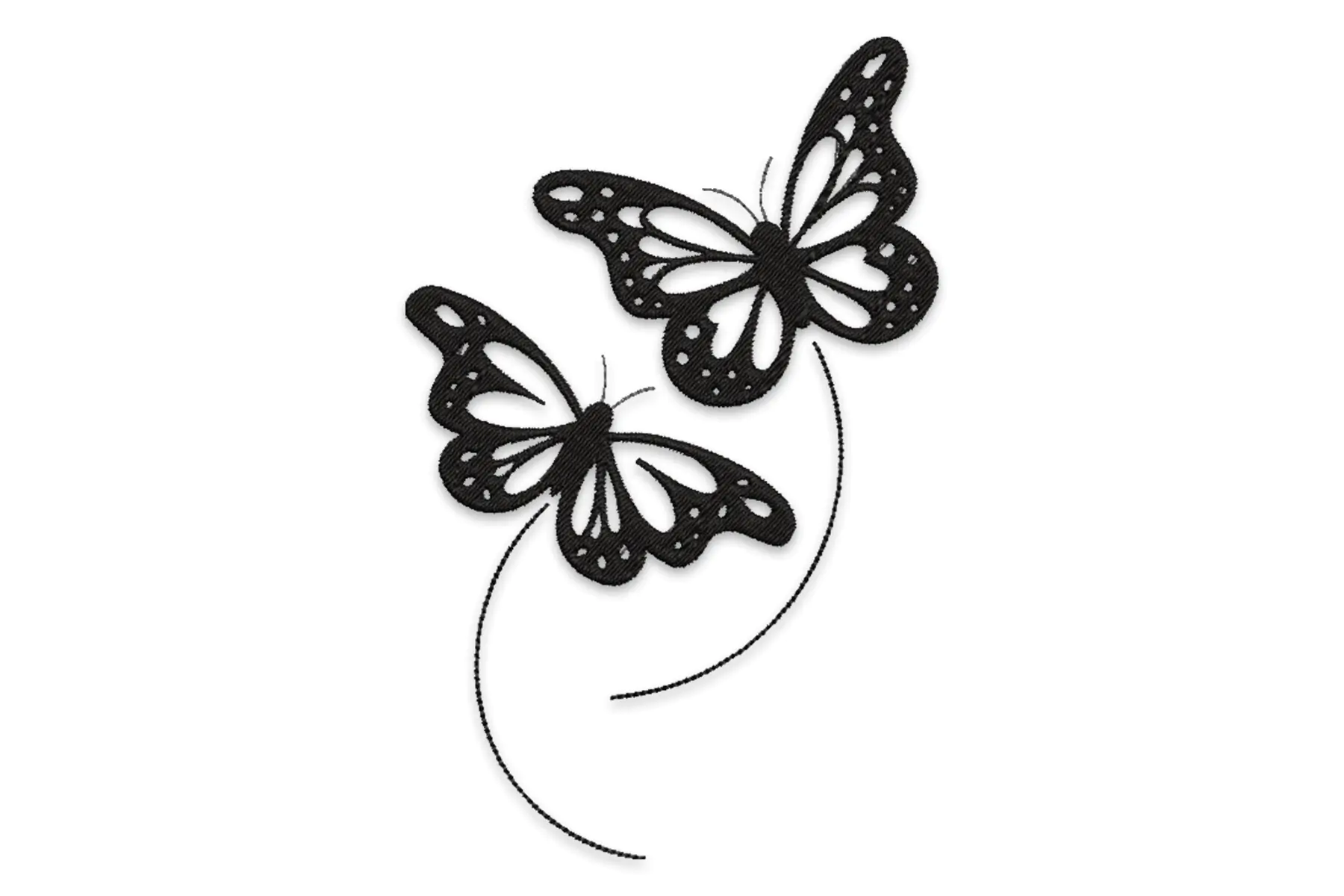 Free Butterfly Embroidery Design, Animal Machine Embroidery Design