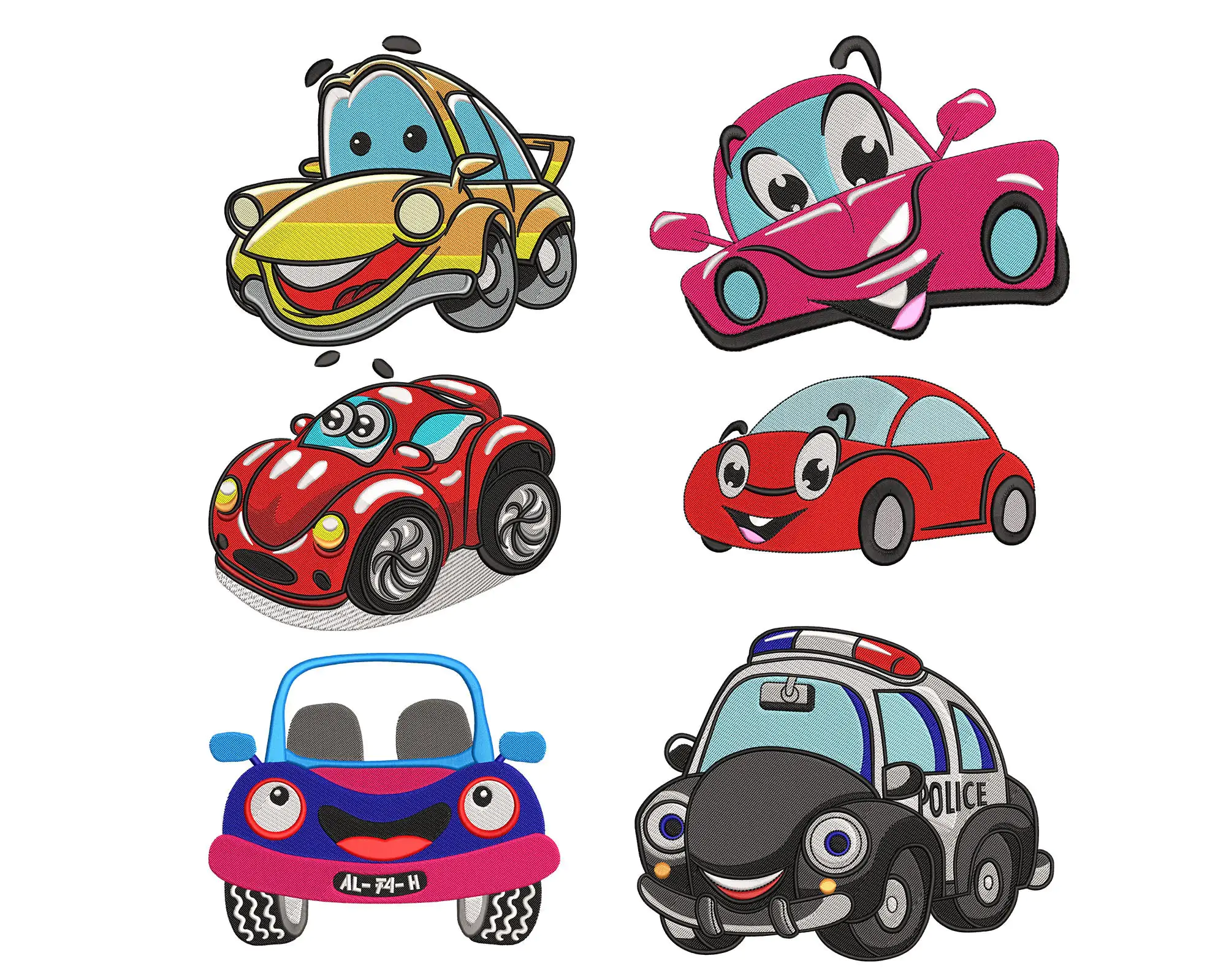 Car Embroidery Designs, toy Car Machine Embroidery Designs