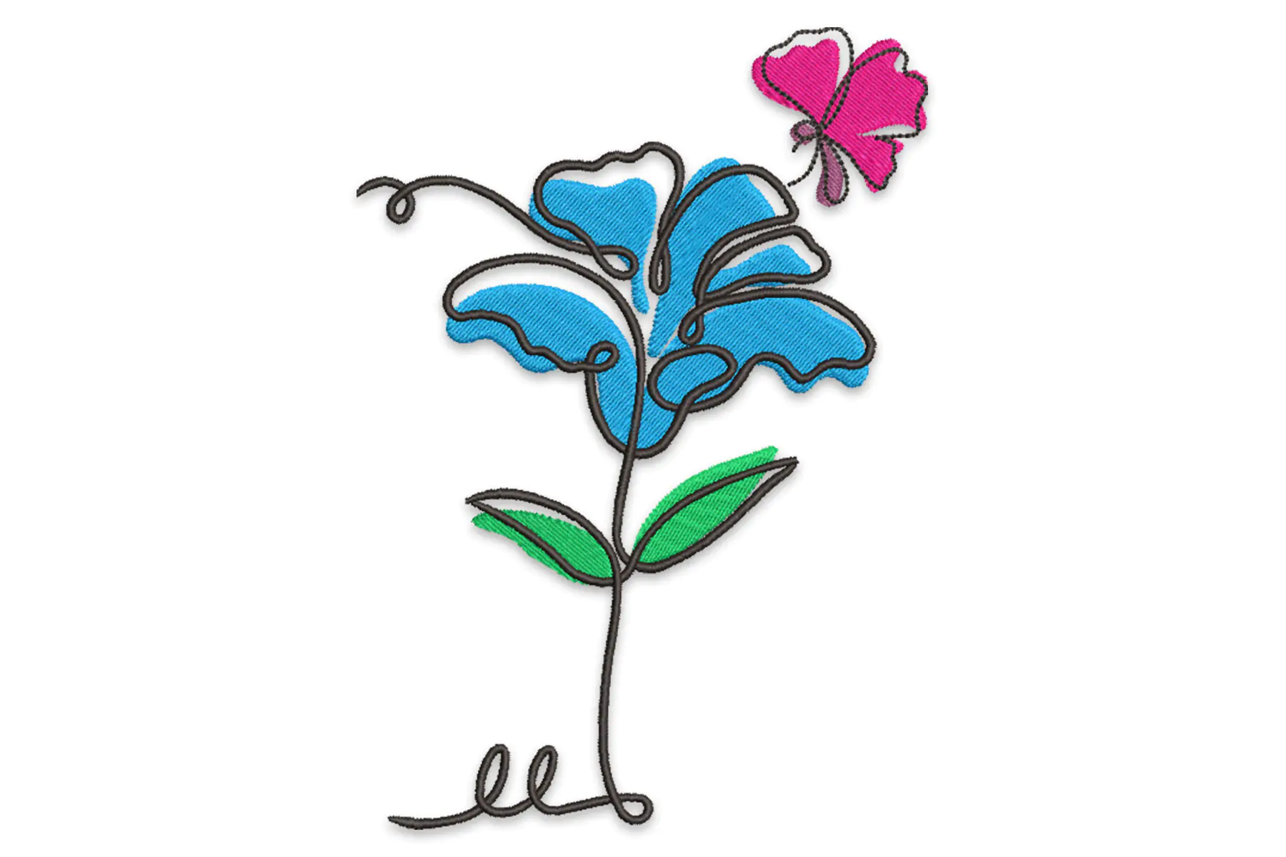 Free Flower Embroidery Design